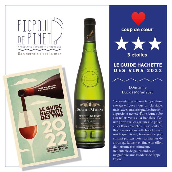 AOP Picpoul de Pinet Duc de Morny Hachette des Vins 2022